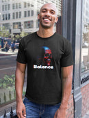 Balance Skull 3D Art T-shirt -SmartPrintsInk Designs