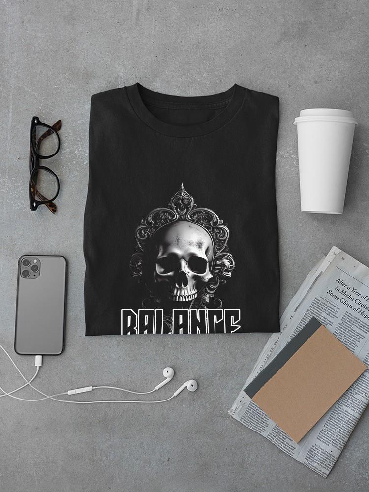 Gothic Balance Skull T-shirt -SmartPrintsInk Designs