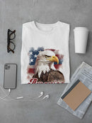 America Usa Flag And Eagle T-shirt -SmartPrintsInk Designs