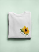 Smile To Life Sunflower Art Sweatshirt -SmartPrintsInk Designs