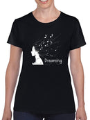 Dreaming Of Music Girl T-shirt -SmartPrintsInk Designs