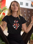 Star Spangled Hearts T-shirt -SmartPrintsInk Designs