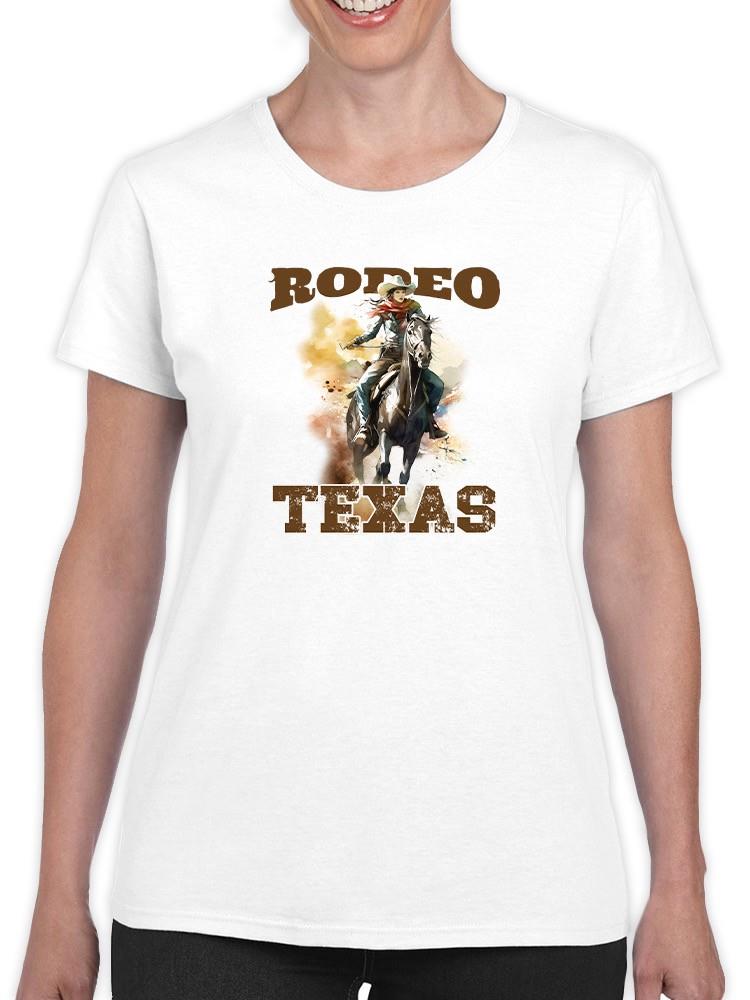 Rodeo Texas Cowgirl T-shirt -SmartPrintsInk Designs