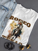 Rodeo Texas Cowgirl T-shirt -SmartPrintsInk Designs