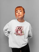 You Are Beyond Beautiful Owl Sweatshirt -SmartPrintsInk Designs