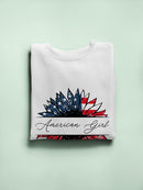 American Beautiful Sunflower Sweatshirt -SmartPrintsInk Designs