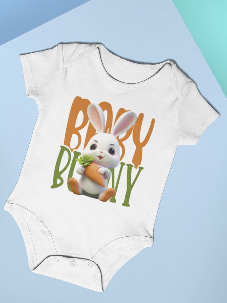 Cute Baby Bunny Bodysuit -SmartPrintsInk Designs