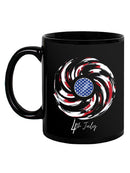 4Th Of July Flag Art Mug -SmartPrintsInk Designs
