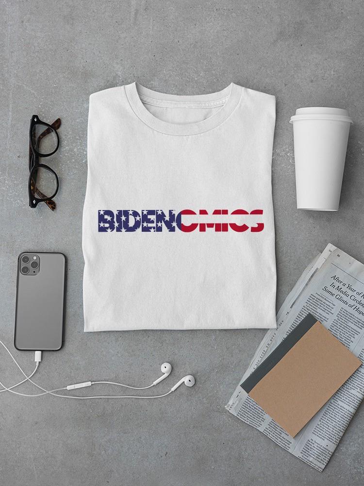 Bidenomics American Flag Slogan T-shirt -SmartPrintsInk Designs