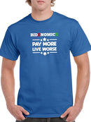 Bidenomic Pay More Live Worse T-shirt -SmartPrintsInk Designs