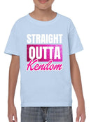 Straight Outta Kendom T-shirt -SmartPrintsInk Designs