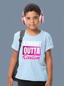 Straight Outta Kendom T-shirt -SmartPrintsInk Designs