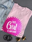 This Girl Is Awesome T-shirt -SmartPrintsInk Designs