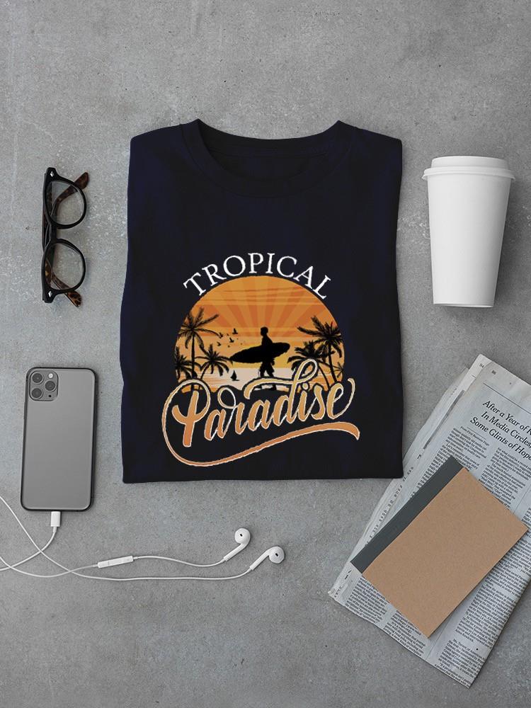 Sunset Topical Paradise T-shirt -SmartPrintsInk Designs