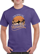 Sunset Topical Paradise T-shirt -SmartPrintsInk Designs
