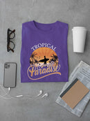 Sunset Topical Paradise T-shirt -SmartPrintsInk Designs