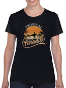 Sunset Topical Paradise T-shirt -SmartPrintsInk Designs