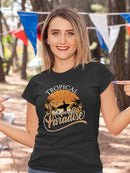 Sunset Topical Paradise T-shirt -SmartPrintsInk Designs