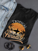 Sunset Topical Paradise T-shirt -SmartPrintsInk Designs