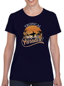 Sunset Topical Paradise T-shirt -SmartPrintsInk Designs
