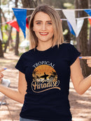 Sunset Topical Paradise T-shirt -SmartPrintsInk Designs