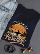 Sunset Topical Paradise T-shirt -SmartPrintsInk Designs
