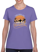 Sunset Topical Paradise T-shirt -SmartPrintsInk Designs
