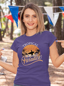 Sunset Topical Paradise T-shirt -SmartPrintsInk Designs