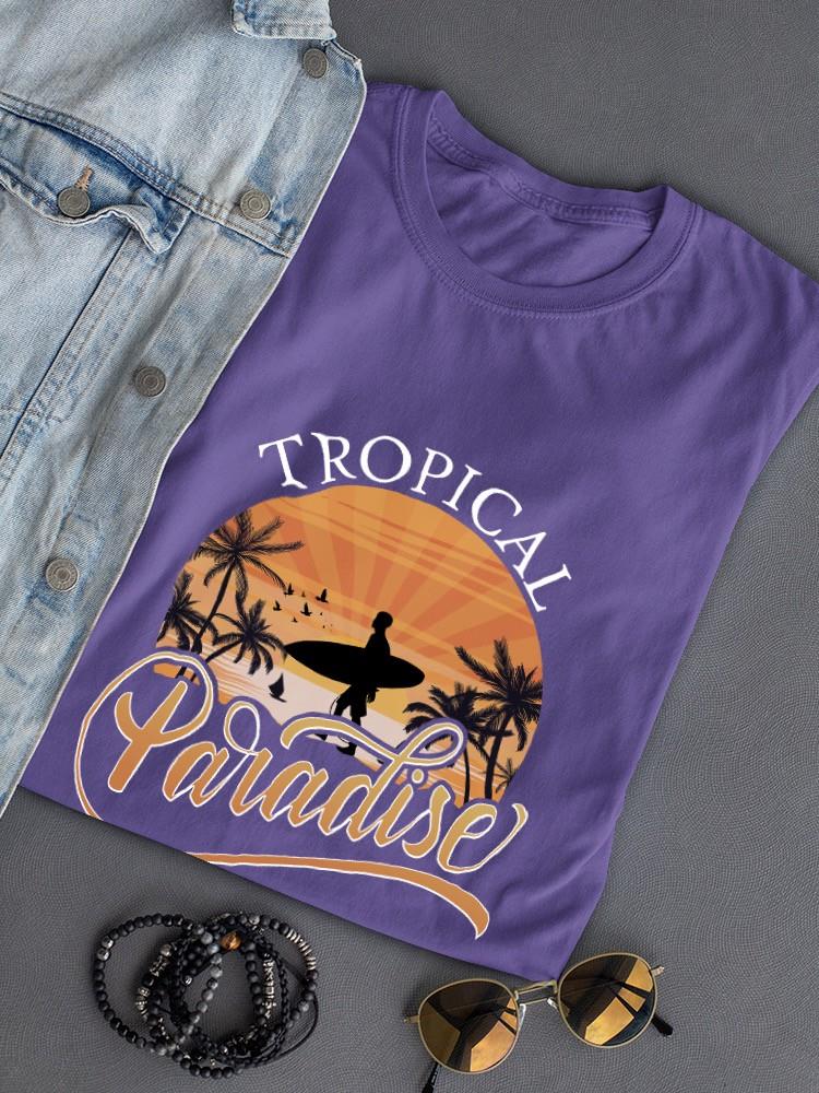 Sunset Topical Paradise T-shirt -SmartPrintsInk Designs