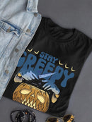 Stay Creepy Pumpkin T-shirt -SmartPrintsInk Designs
