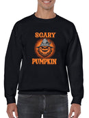 Scary Pumpkin Hoodie -SmartPrintsInk Designs