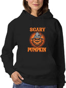 Scary Pumpkin Hoodie -SmartPrintsInk Designs