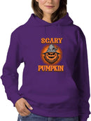 Scary Pumpkin Hoodie -SmartPrintsInk Designs