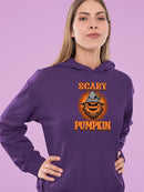 Scary Pumpkin Hoodie -SmartPrintsInk Designs