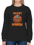 Scary Pumpkin Hoodie -SmartPrintsInk Designs