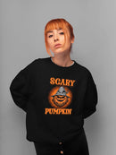 Scary Pumpkin Hoodie -SmartPrintsInk Designs