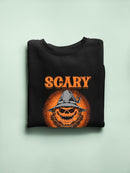 Scary Pumpkin Hoodie -SmartPrintsInk Designs