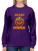 Scary Pumpkin Hoodie -SmartPrintsInk Designs