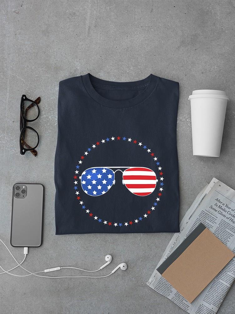 American Sunglasses T-shirt -SmartPrintsInk Designs