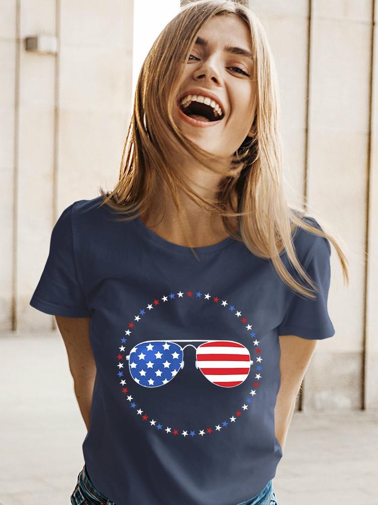 American Sunglasses T-shirt -SmartPrintsInk Designs