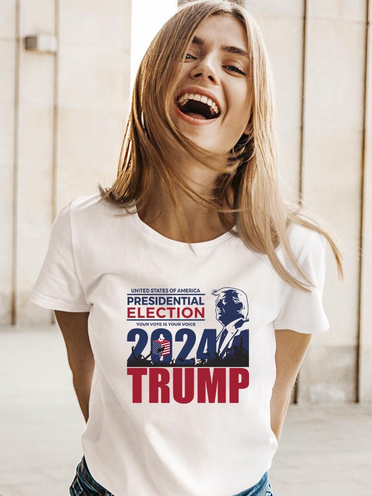 Presidential Election 2024 Trump T-shirt -SmartPrintsInk Designs