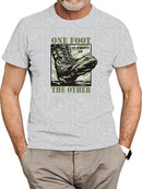 One Foot In Front Of The Other T-shirt -SmartPrintsInk Designs