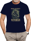 Honor And Respect Veteran T-shirt -SmartPrintsInk Designs