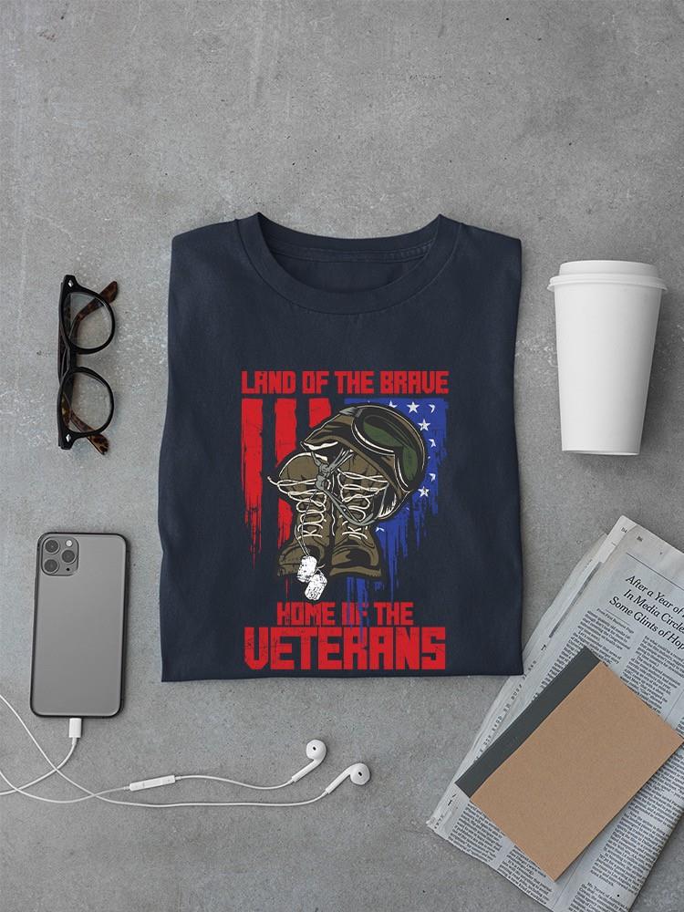 Land Of The Brave T-shirt -SmartPrintsInk Designs