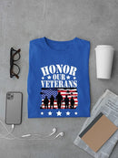 Honor Our Veterans T-shirt -SmartPrintsInk Designs