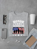 Honor Our Veterans T-shirt -SmartPrintsInk Designs