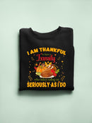 Thankful To Have A Family Hoodie -SmartPrintsInk Designs