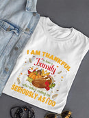 Thankful To Have A Family T-shirt -SmartPrintsInk Designs