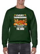 Every Thanksgiving Give The Bird Hoodie -SmartPrintsInk Designs