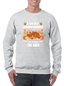 Every Thanksgiving Give The Bird Hoodie -SmartPrintsInk Designs